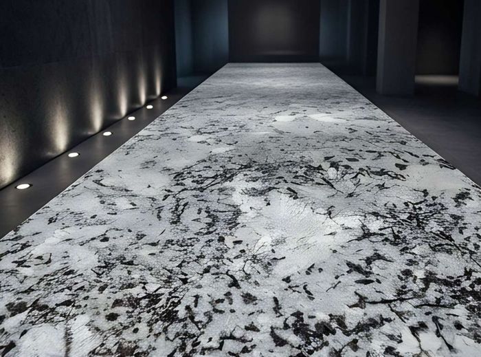 Alaska White granite, surface