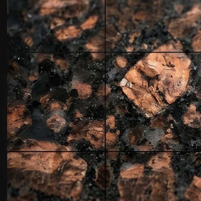 Tan Brown granite, close-up